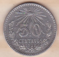 MEXIQUE 50 Centavos 1937 Mexico KM# 447 , En Argent - Mexico