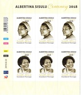 South Africa - 2019 Albertina Sisulu Control Block (**) - Blocks & Sheetlets