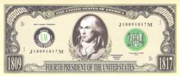 1 Mio Dollar Präsident Serie Madison / Fantasy Banknote - Altri – America