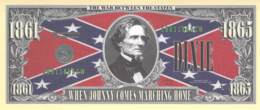 In Dixie Land I'll Make My Stand / Fantasy Banknote - Altri – America