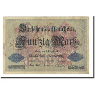 Billet, Allemagne, 50 Mark, 1914-08-05, KM:49a, TB - 50 Mark