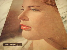 ANCIENNE PHOTO DE PARIS MATCH LISE BOURDIN 1946 - Sin Clasificación