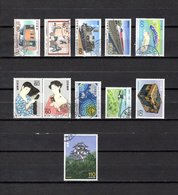 Japón  1987 . Y&T Nº  1625/26-1627/28-1629-1630/31-1632-1633-1634/35 - Used Stamps