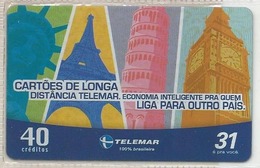 LSJP BRAZIL PHONECARD POINTS TOURISTIC TELEMAR - Brasilien