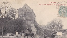 81 / PUYLAURENS / LE LAC ET LE CHATEAU / TRES JOLI CARTE / CHEVAL - Puylaurens