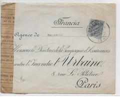 1915 - ESPAGNE - ENVELOPPE De VALENCIA => PARIS Avec CENSURE - Briefe U. Dokumente