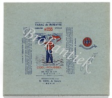 Tabac De MORAVIE  255  COEL-ROUSSEL MENIN  Verpakking 50 Gr Lythographie Nooit Gebruikt  +/- 1900 - Sonstige & Ohne Zuordnung