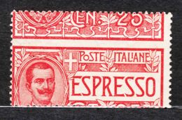 Italy Kingdom 1903 Express Mail, Espressi Sassone#1 Mint Never Hinged, Error Freak - Eilsendung (Eilpost)