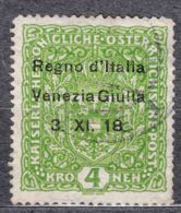 Italy Venezia Giulia 1918 Sassone#17 Used, Minor Thin Part - Vénétie Julienne