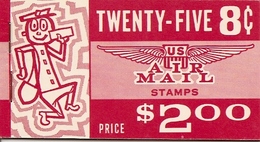 UNITED STATES (USA), 1964, Air Mail Booklet C19, $ 2.00, Mi 73yb - 1941-80