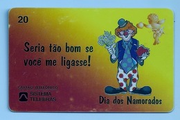 LSJP BRAZIL PHONECARD VALENTINE'S DAY CLOWN TELEBRAS - Brasilien