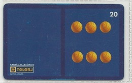 LSJP BRAZIL PHONECARD GAME DOMINO PIECE (0X6) TELERJ - Brasilien