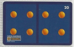 LSJP BRAZIL PHONECARD GAME DOMINO PIECE (4X4) TELERJ - Brasilien