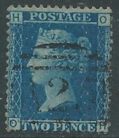 1858-79 GREAT BRITAIN USED SG 45 2d PLATE 9 (OH) - F24-3 - Usados