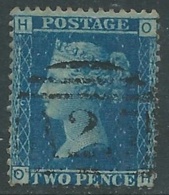 1858-79 GREAT BRITAIN USED SG 45 2d PLATE 9 (OH) - F24-3 - Gebruikt