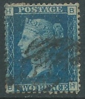 1858-79 GREAT BRITAIN USED SG 47 2d PLATE 13 (BH) - F24-5 - Used Stamps