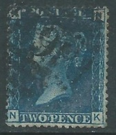 1858-79 GREAT BRITAIN USED SG 47 2d PLATE 13 (NK) - F24-4 - Usati