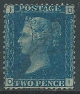 1858-79 GREAT BRITAIN USED SG 47 2d PLATE 13 (OI) - F24-5 - Used Stamps