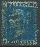 1858-79 GREAT BRITAIN USED SG 47 2d PLATE 14 (PG) - F24-5 - Oblitérés