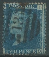 1858-79 GREAT BRITAIN USED SG 47 2d PLATE 15 (ID) - F24-6 - Oblitérés
