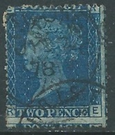 1858-79 GREAT BRITAIN USED SG 47 2d PLATE 15 (RE) - F24-5 - Gebraucht