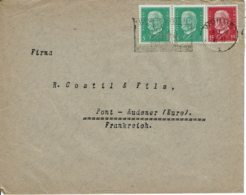 1930 - Lettre De WORMS Pour La France - Tp Yvert N° 402 + 405 - Briefe U. Dokumente
