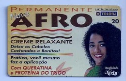 LSJP BRAZIL PHONECARD PERMANENT AFRO WOMAN TELERJ - Brasilien