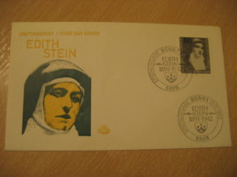 BONN 1983 EDITH STEIN Jewish Philosophy FDC Cancel Cover GERMANY Jewish Religion JUDAISM Zionism - Jewish