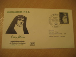 BONN 1983 EDITH STEIN Philosophy FDC Cancel Cover GERMANY Jewish Religion JUDAISM Zionism - Jewish