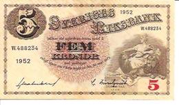 Sweden  5 Kronor  1952 - Schweden