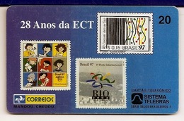 LSJP BRAZIL PHONECARD (5) BRAZILIAN STAMPS TELEBRAS - Brasilien