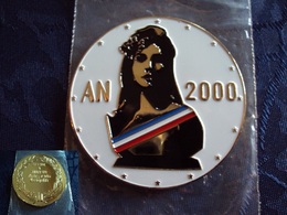 Medaille Emaillée Marianne France AN 2000 - Other