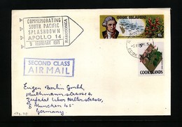 Cook Islands 1971 Space / Raumfahrt Apollo 14 Splashdown Interesting Airmail  Letter - Oceania