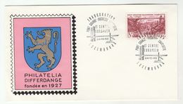 1966 BRIDGE INAUGURATION EVENT COVER Luxembourg Pont Grande Duchesse Charlotte Stamps - Brieven En Documenten