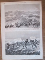 Gravure 1877 Guerre Des Balkans'war Bataille De SCHIPKA Russian Army Bulgarie Bulgaria Soldiers  Armée Turque Turcs - Non Classés