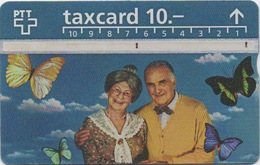 Télécarte Suisse : PTT Taxcard 10.- : Papillon - Altri & Non Classificati