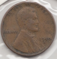@Y@   United States Of America  1 Cents  1950   (3053 ) - 1909-1958: Lincoln, Wheat Ears Reverse