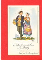 Vieilles Provinces De France FOLKLORE Le Berry Cpa Animée Signée Jean Droit  Edité Par Les Farines Jammet - Droit