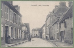 CPA - ORNE - ÉCOUCHÉ - RUE COURBAILLEUL - Petite Animation, Cycliste - Décluse éditeur - Ecouche