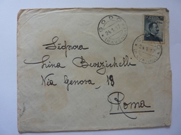 Busta Viaggiata Da Godo ( Ravenna ) A Roma 1917 - Poststempel (Flugzeuge)