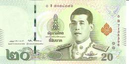 Thailand  New  20 Baht  2018 UNC - Thailand