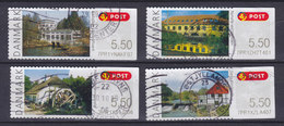 Denmark 2009 Mi. 47-50 Automatmarken ATM Frama Labels Water Mills Mühlen Moulin Set Of 4 !! - Machine Labels [ATM]
