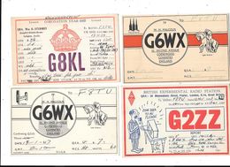 11121 - Lot De 4 QSL  D' ANGLETERRE - 5 - 99 Cartes