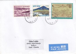 GOOD JAPAN Postal Cover To ESTONIA 2013 - Good Stamped: Art ; Landscapes - Cartas & Documentos