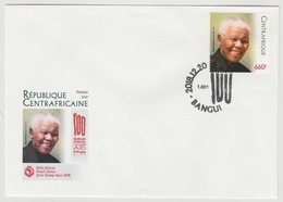 Centrafrique Central 2018 Stamp FDC First Day Cover 1er Jour Joint Issue PAN African Postal Union Nelson Mandela Madiba - Gemeinschaftsausgaben