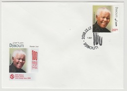 Djibouti Dschibuti 2018 Stamp FDC First Day Cover 1er Jour Joint Issue PAN African Postal Union Nelson Mandela Madiba - Joint Issues