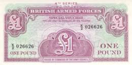 One Pound Britisch Armed Forces Banknote Großbritanien - British Troepen & Speciale Documenten