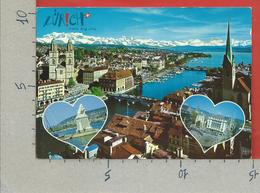 CARTOLINA VG SVIZZERA - ZURICH Mit Limmat Paradeplatz Und Hafen Enge - 10 X 15 - ANN. 1994 - Enge