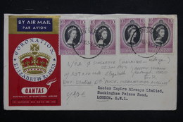 MALAISIE - Enveloppe De La Coronation De La Reine En 1953 Pour Londres En 1953 - L 23685 - Federated Malay States