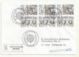 THEME EUROPA  CACHET PREMIER JOUR 02/05/1981 SUR LETTRE RECOMMANDEE - Cachets Commémoratifs